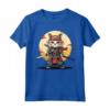Samurai Gatto Giapponese Kawaii Ninja Ragamuffin Cat Maglietta - Design Unico per Amanti della Cultura Giapponese e dei Gatti