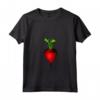 Ravanello Vegano Vegetariano Amore Ravanelli - Maglietta con Collo a V per Amanti delle Piante e delle Verdure - Ideale per Giardinieri e Vegani