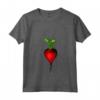 Ravanello Vegano Vegetariano Amore Ravanelli - Maglietta con Collo a V per Amanti delle Piante e delle Verdure - Ideale per Giardinieri e Vegani