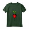 Ravanello Vegano Vegetariano Amore Ravanelli - Maglietta con Collo a V per Amanti delle Piante e delle Verdure - Ideale per Giardinieri e Vegani