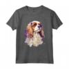 Re Carlo Spaniel Cane Acquerello Ritratto Maglietta - Design Unico per gli Amanti dei Cani e dell'Arte