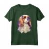Re Carlo Spaniel Cane Acquerello Ritratto Maglietta - Design Unico per gli Amanti dei Cani e dell'Arte