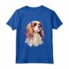 Re Carlo Spaniel Cane Acquerello Ritratto Maglietta - Design Unico per gli Amanti dei Cani e dell'Arte