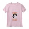 Donna Corridore e Re Carlo Spaniel Maglietta con Collo a V - Running with my King Charles Spaniel - Ideale per amanti della corsa e dei cani