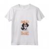 Donna Corridore e Re Carlo Spaniel Maglietta con Collo a V - Running with my King Charles Spaniel - Ideale per amanti della corsa e dei cani