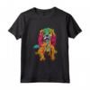 Cavalier King Charles Spaniel Cucciolo Colorato Maglietta - Ideale Regalo per Amanti dei Cani - Vintage Bandiera USA