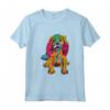 Cavalier King Charles Spaniel Cucciolo Colorato Maglietta - Ideale Regalo per Amanti dei Cani - Vintage Bandiera USA