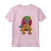 Cavalier King Charles Spaniel Cucciolo Colorato Maglietta - Ideale Regalo per Amanti dei Cani - Vintage Bandiera USA