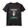 Merry Woofmas Cavalier King Charles Spaniel - Maglietta per Amanti dei Cani a Natale - Regalo Unico e Divertente