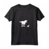 Donna T-Rex Cavalier a piedi Re Carlo - Tirannosauri T Rex Maglietta con Collo a V - Acquista Online Maglietta Divertente