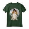 Spaniel Cavaliere Di Re Carlo Cappello Strega Halloween - Scary Maglietta per Amanti Dei Cani - Ideale Come Regalo Divertente