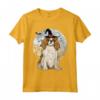 Spaniel Cavaliere Di Re Carlo Cappello Strega Halloween - Scary Maglietta per Amanti Dei Cani - Ideale Come Regalo Divertente
