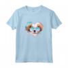 Cavalier Re Carlo Spaniel Maglietta - T-shirt Leggera con Stampa del tuo Cane - Ideale per Amanti dei Cani