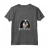 Donna Cavalier Re Carlo Spaniel Maglietta con Collo a V - Ideale per gli Amanti dei Cani Cavalier King Charles Spaniel