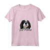 Donna Cavalier Re Carlo Spaniel Maglietta con Collo a V - Ideale per gli Amanti dei Cani Cavalier King Charles Spaniel