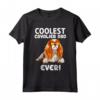 Coolest Cavalier Dad Ever - Maglietta Cavalier King Charles Spaniel per il Cane Papà - Ideale come Regalo di Natale