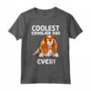 Coolest Cavalier Dad Ever - Maglietta Cavalier King Charles Spaniel per il Cane Papà - Ideale come Regalo di Natale
