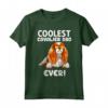 Coolest Cavalier Dad Ever - Maglietta Cavalier King Charles Spaniel per il Cane Papà - Ideale come Regalo di Natale