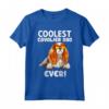 Coolest Cavalier Dad Ever - Maglietta Cavalier King Charles Spaniel per il Cane Papà - Ideale come Regalo di Natale
