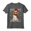 Natale Spaniel Cavaliere Di Re Carlo Ugly Christmas Maglietta - Ideale Regalo per Amanti dei Cani - Abbigliamento Divertente per Natale