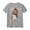 Natale Spaniel Cavaliere Di Re Carlo Ugly Christmas Maglietta - Ideale Regalo per Amanti dei Cani - Abbigliamento Divertente per Natale