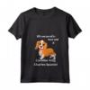 Donna Cavalier King Charles Spaniel Amanti dei Cani - Maglietta con Collo a V per Proprietari di Cani - Cane Mamma e Papà