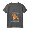 Donna Cavalier King Charles Spaniel Amanti dei Cani - Maglietta con Collo a V per Proprietari di Cani - Cane Mamma e Papà