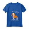 Donna Cavalier King Charles Spaniel Amanti dei Cani - Maglietta con Collo a V per Proprietari di Cani - Cane Mamma e Papà