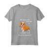 Donna Cavalier King Charles Spaniel Amanti dei Cani - Maglietta con Collo a V per Proprietari di Cani - Cane Mamma e Papà