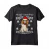 Buon Natale Spaniel Cavaliere Di Re Carlo Ugly Christmas Maglietta - Ideale Regalo per Amanti dei Cani a Natale