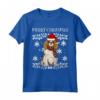 Buon Natale Spaniel Cavaliere Di Re Carlo Ugly Christmas Maglietta - Ideale Regalo per Amanti dei Cani a Natale