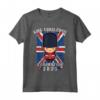 Re Carlo III Divertente Guardia Incoronazione Union Jack Bandiera Bambini Maglietta - Regalo Patriottico per l'Incoronazione del Regno Unito 2023