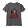 Re Carlo Spaniel con Rose Rosse Illustrazione Maglietta - Leggera e Taglio Classico - Ideale per Amanti dei Cani