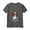 Donna Re Carlo Spaniel Squadra Mamma Divertente Cane Amante - Maglietta Collo a V per Uomo - Ideale per Compleanno o Natale