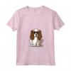 Donna Re Carlo Spaniel Squadra Mamma Divertente Cane Amante - Maglietta Collo a V per Uomo - Ideale per Compleanno o Natale