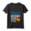 Donna Taxes? I Thought You Said Texas - Maglietta con Collo a V per Consulenti Fiscali e Contrari all'Evasione Fiscale
