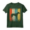 Retrò Vintage Rhodesian Ridgeback Silhouette Cane Lover Maglietta - I Love My Rhodesian Ridgeback - Unica Maglietta Vintage per Amanti dei Cani
