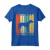 Retrò Vintage Rhodesian Ridgeback Silhouette Cane Lover Maglietta - I Love My Rhodesian Ridgeback - Unica Maglietta Vintage per Amanti dei Cani