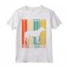 Retrò Vintage Rhodesian Ridgeback Silhouette Cane Lover Maglietta - I Love My Rhodesian Ridgeback - Unica Maglietta Vintage per Amanti dei Cani