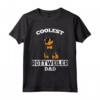 Coolest Rottweiler Dad - Cane Maglietta per Amanti dei Rottweiler - Regalo Unico per Proprietari di Cani