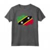 Saint Kitts e Nevis Bandiera Paese - Maglietta Souvenir con Design Grunge per Uomini e Donne