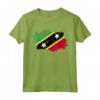 Saint Kitts e Nevis Bandiera Paese - Maglietta Souvenir con Design Grunge per Uomini e Donne