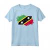 Saint Kitts e Nevis Bandiera Paese - Maglietta Souvenir con Design Grunge per Uomini e Donne
