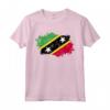 Saint Kitts e Nevis Bandiera Paese - Maglietta Souvenir con Design Grunge per Uomini e Donne
