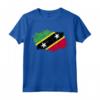 Saint Kitts e Nevis Bandiera Paese - Maglietta Souvenir con Design Grunge per Uomini e Donne