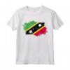 Saint Kitts e Nevis Bandiera Paese - Maglietta Souvenir con Design Grunge per Uomini e Donne