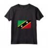 Donna Saint Kitts Nevis Flag - Maglietta con Collo a V per Cittadini Orgogliosi - Ideale come Regalo per la Famiglia