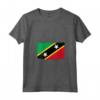 Donna Saint Kitts Nevis Flag - Maglietta con Collo a V per Cittadini Orgogliosi - Ideale come Regalo per la Famiglia