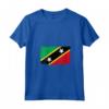Donna Saint Kitts Nevis Flag - Maglietta con Collo a V per Cittadini Orgogliosi - Ideale come Regalo per la Famiglia