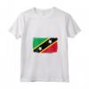 Donna Saint Kitts Nevis Flag - Maglietta con Collo a V per Cittadini Orgogliosi - Ideale come Regalo per la Famiglia